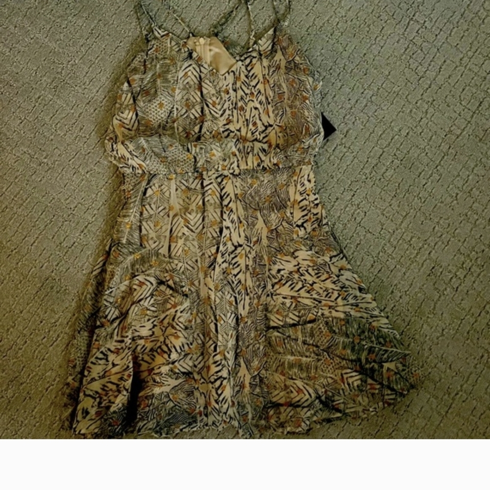Women's Lulu's Chiffon Animal-Print Mini Dress